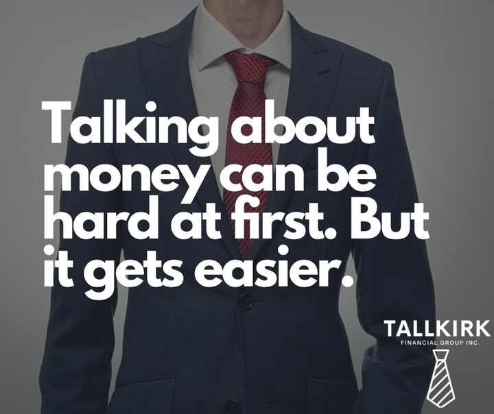 Talking about money can be hard at first. But it gets easier.