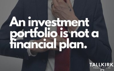 An investment portfolio is not a financial plan.