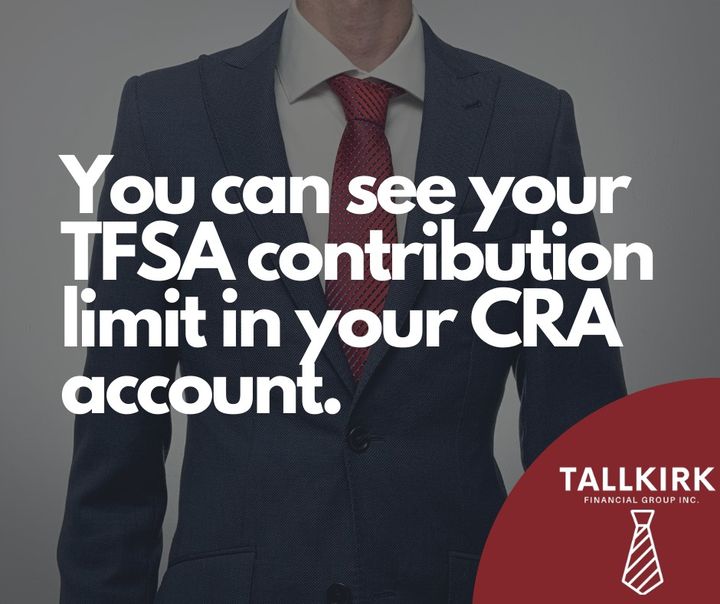 You can see your TFSA contribution limit in your CRA account. TallKirk