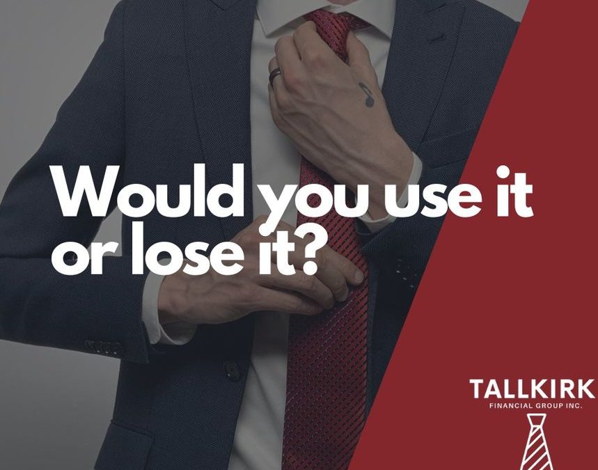 Would you use it or lose it?